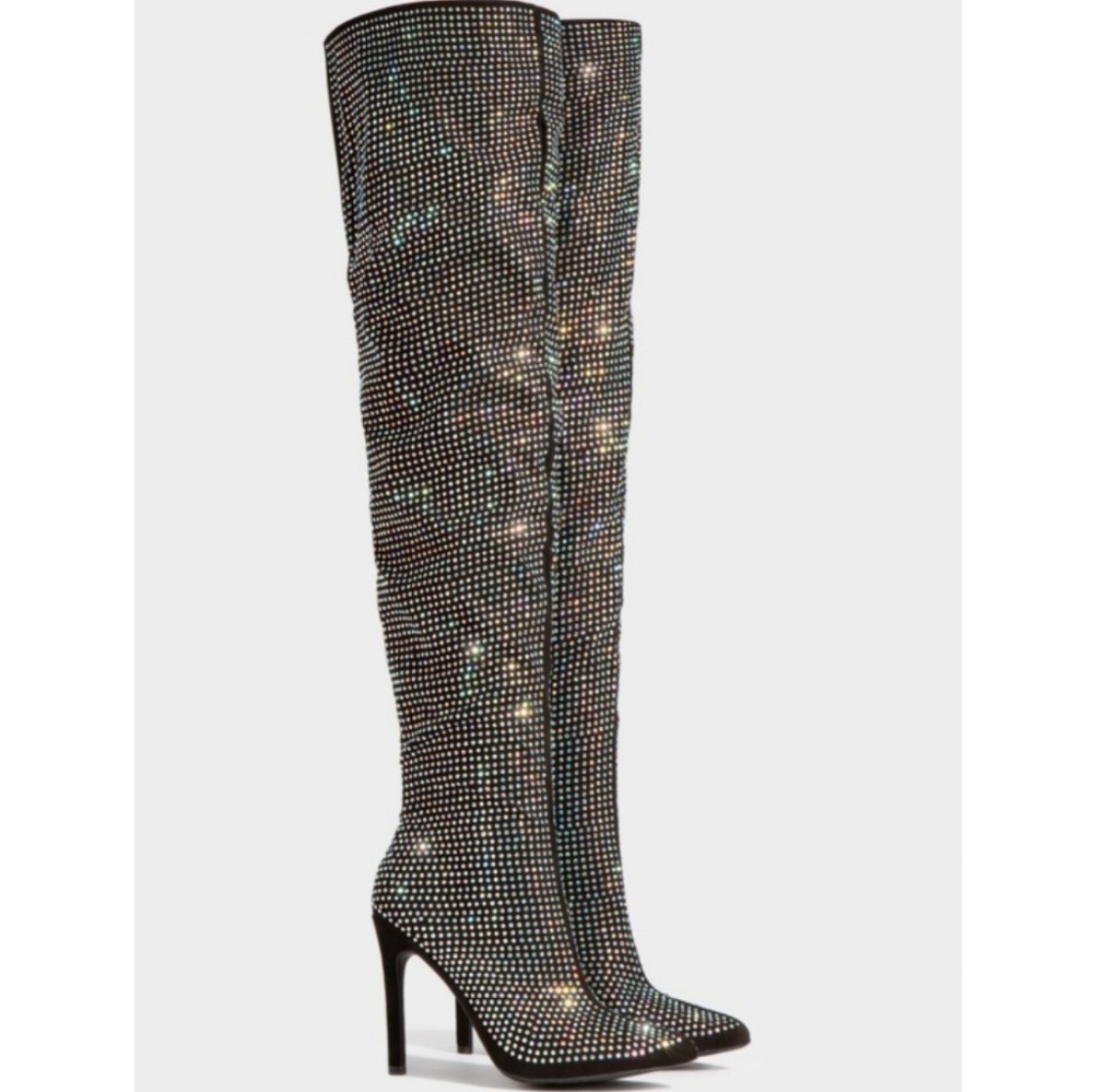 𝙇𝙖𝙨𝙩 𝙎𝙞𝙯 6💎🎥Sky Dust Rhinestone Boot - Picture 6 of 10